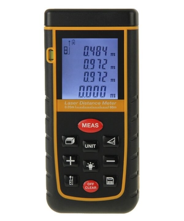 RZ-A60 1.9 inch LCD 60m Hand-held Laser Distance Meter with Level Bubble