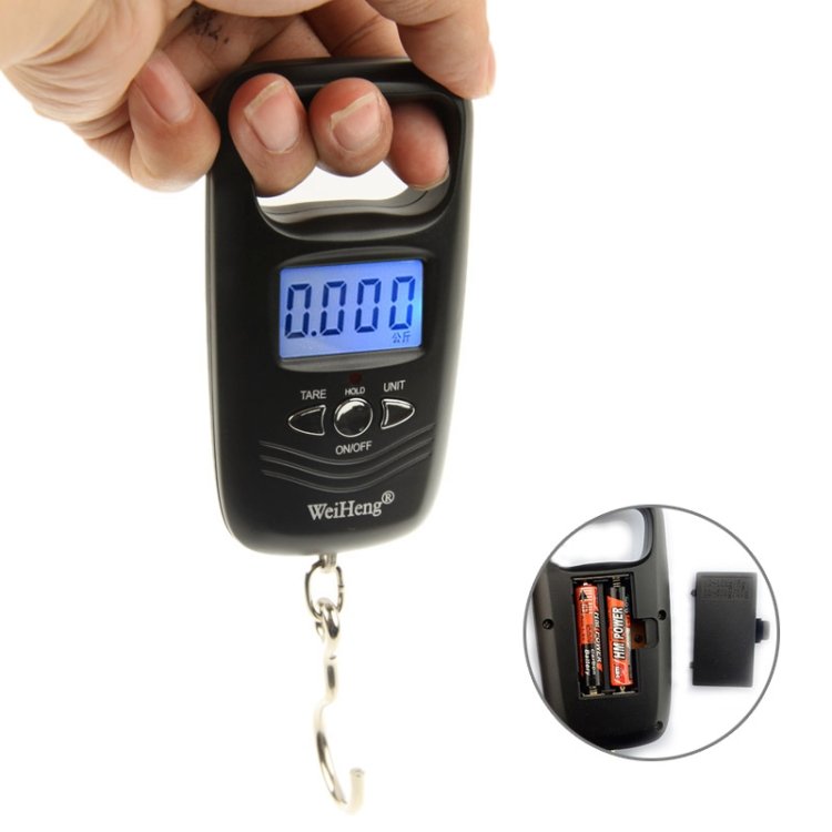 50kg x 10g LCD Electronic Travel Luggage Hook Weight Scale (WH-A17) - Image 2