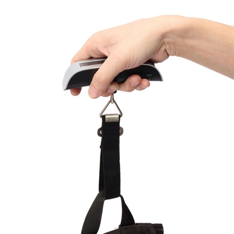 Mini Handheld Luggage Electronic scales with Zero and Tare(Black) - Image 6