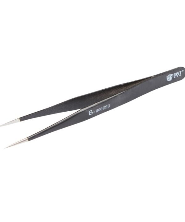BEST BST-200ESD 202 Stainless Steel Anti-static Tip Tweezers