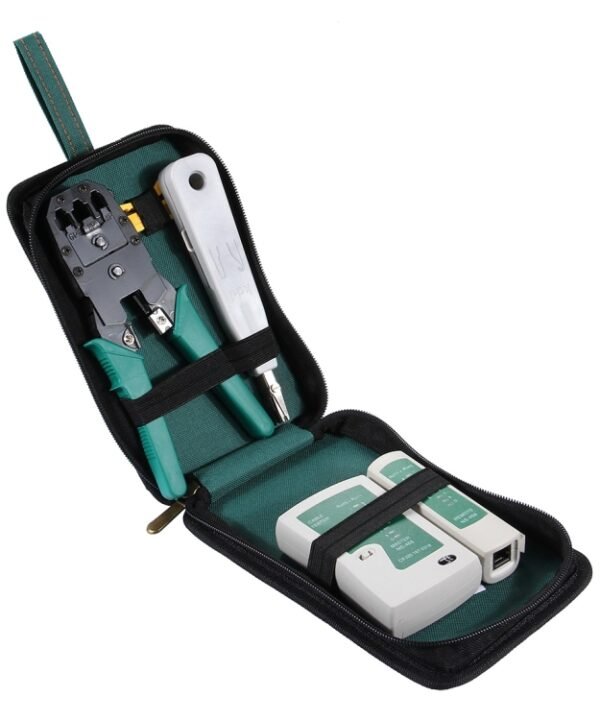 5 in 1 RJ45 Crimping Crimper Stripper Punch Down RJ11 Cat5 Cat6 Wire Line Detector Ethernet Network Cable Tester Tools Kits