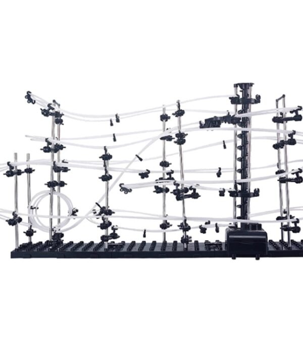 Space Rail , DIY Physics Spacewarp Rollercoaster Model Kit 16,000mm Rail, 342 in 1(Black)