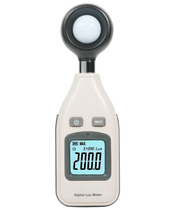 BENETECH Digital Light Lux Meter for Factory / School / House Various Occasion, Range: 0-200,000 Lux (GM1010)(White)