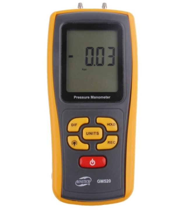 BENETECH GM520 LCD Display Pressure Manometer(Yellow)