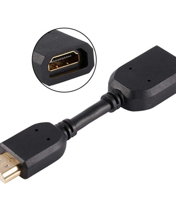 10cm HDMI 19 Pin Male to HDMI 19 Pin Female (AM-AF) Connector Adapter Cable, HDMI AM to AF