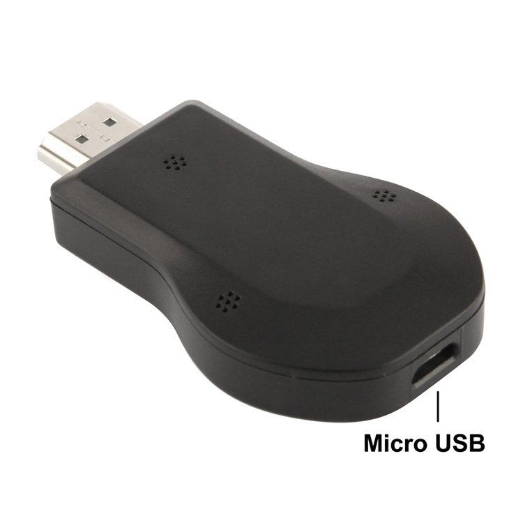 M2 Android 1080P Ezcast HDMI Dongle / HDMI AirPlay DLNA WIFI Displayer Receiver for Android OS / iOS / MAC OS / Windows Devices, Support Sharing Online to TV WIFI Display(Black) - Image 2