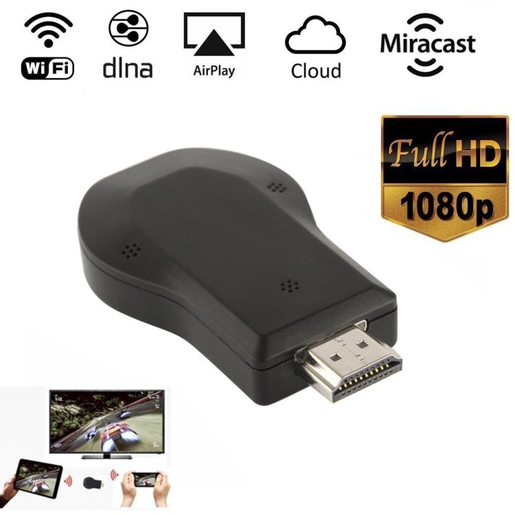 M2 Android 1080P Ezcast HDMI Dongle / HDMI AirPlay DLNA WIFI Displayer Receiver for Android OS / iOS / MAC OS / Windows Devices, Support Sharing Online to TV WIFI Display(Black) - Image 5