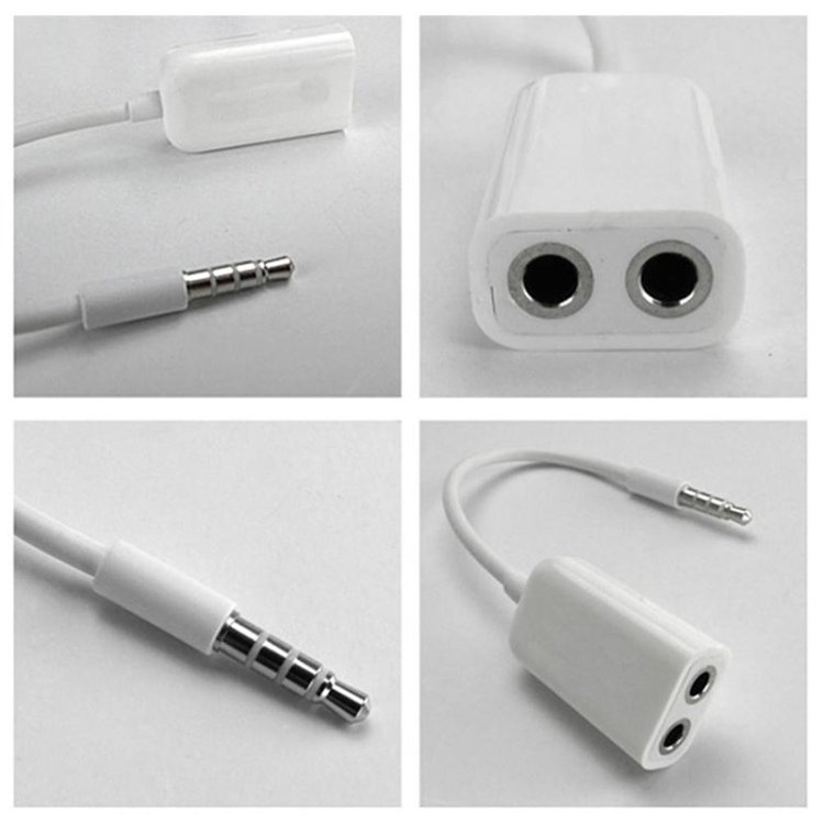 Stereo Audio Aux Cable 3.5mm Male to 2 Female Splitter Adapter, Compatible with Phones, Tablets, Headphones, MP3 Player, Car/Home Stereo & More - Image 4