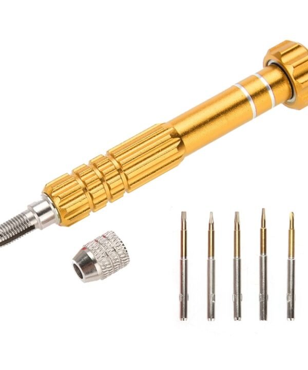 5 in 1 Gold Series Screwdriver Sets (T5 / T6 / 1.2 / 1.5 / 0.8)