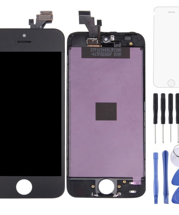 LCD Screen with Frame for iPhone 5, 3 in 1 for i5 White, 3 in 1 for i5 Black