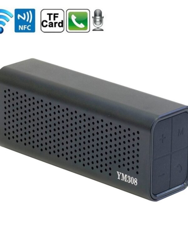 YM-308 Portable Rechargeable NFC Bluetooth Speaker, Support TF Card