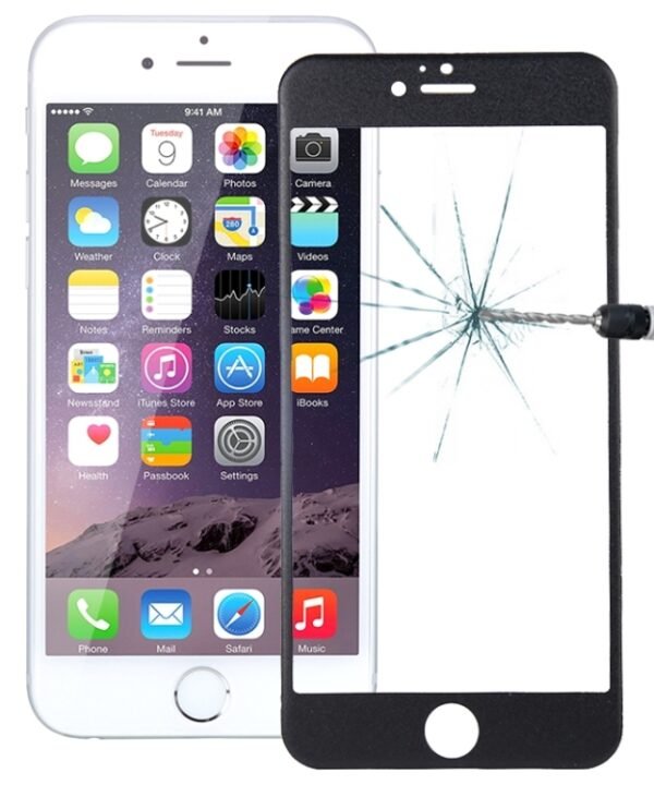 0.26mm 9H+ Surface Hardness 2.5D Curved Surface Full Screen Cover Explosion-proof Tempered Glass Film for iPhone 6s Plus