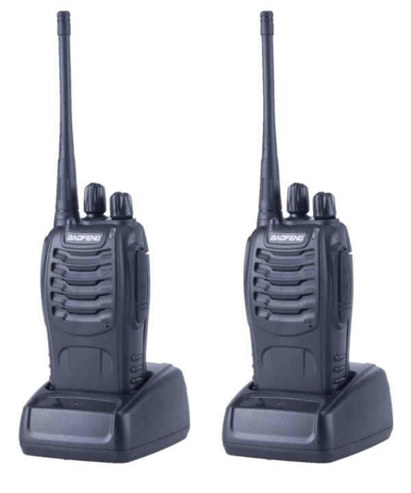 2 PCS BAOFENG BF-888S Portable CB Radio Walkie Talkie Retevis UHF 5W 16CH Radio FM Transceiver(Black)