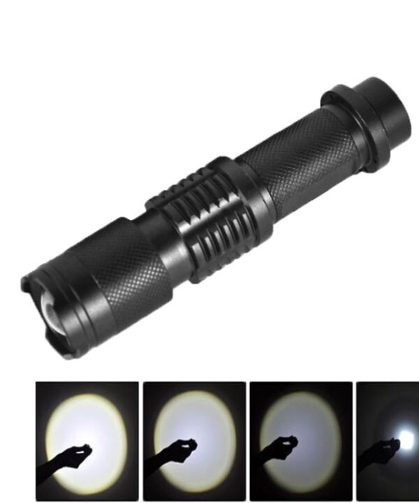 LT-HX 5-Modes White Light LED Flashlight 2200 LM Mini Telescopic
