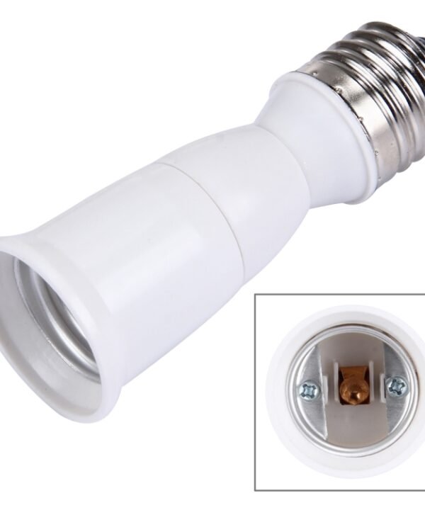 E27 to E27 Light Lamp Bulbs Extension Adapter Converter, Length: 95mm