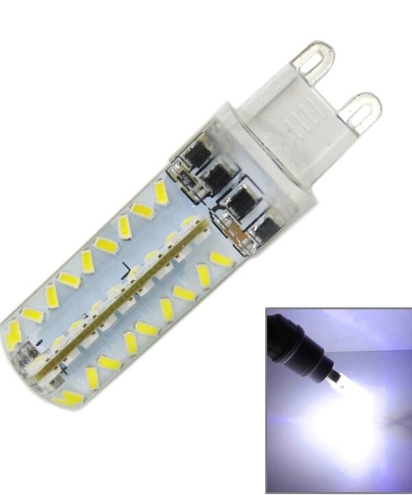 G9 5W 450LM 72 LED SMD 3014 Dimmable Silicone Corn Light Bulb, AC 220V (Warm White Light), AC 220V