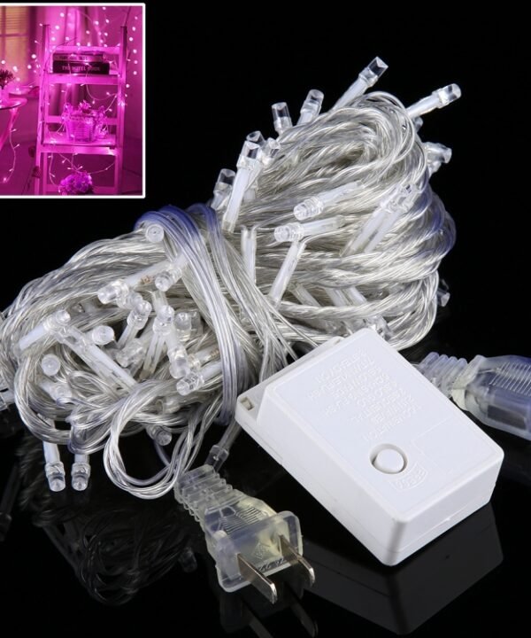 100 LEDs with End Joint & 8 Display Modes Controller for Christmas Party, AC 110V, US Plug, 100 LEDs AC 110V(Pink Light), 100 LEDs AC 110V(Blue Light), 100 LEDs AC 110V(Green Light), 100 LEDs AC 110V(Colorful Light), 100 LEDs AC 110V(White Light)...