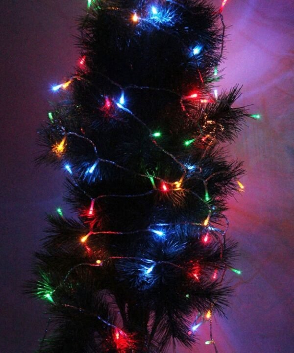 5m String Decoration Light, For Christmas Party, 50 LED, RGB Light, Battery Powered