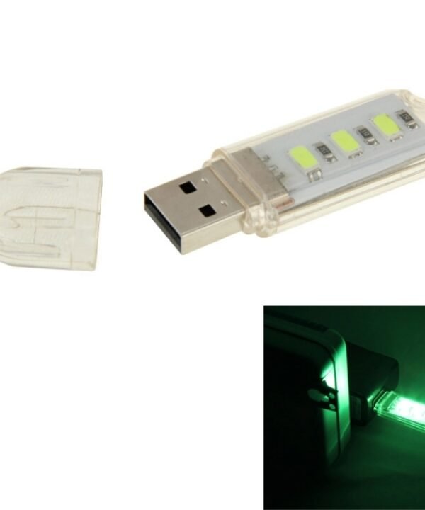 3 LED SMD 5630 1.5W USB Flash Disk Style USB Light Lamp, Green Light, Warm White Light, White Light