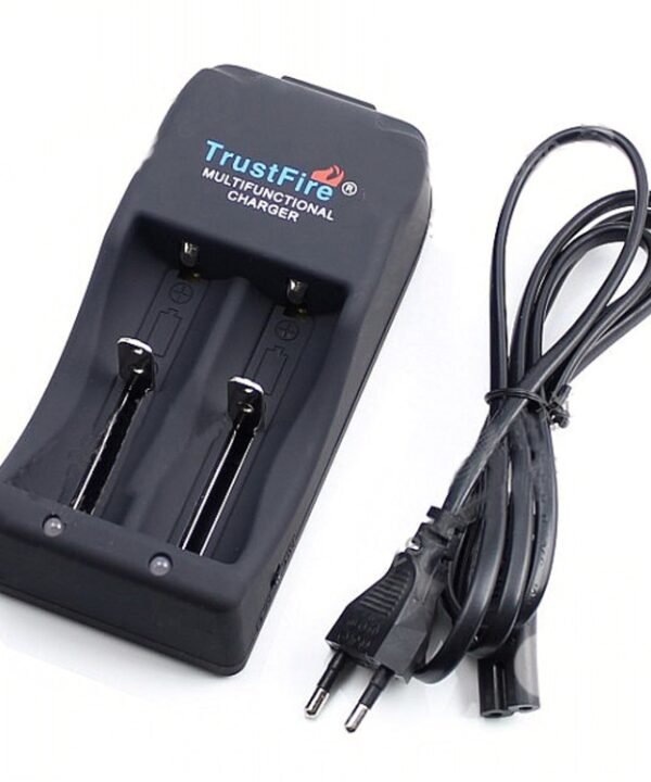 TR-006 Multi-function Battery Charger for 16340 / 18650 / 25500 / 26650 / 26700(Black)