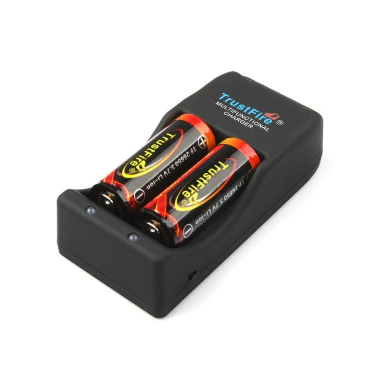 TR-006 Multi-function Battery Charger for 16340 / 18650 / 25500 / 26650 / 26700(Black) - Image 3
