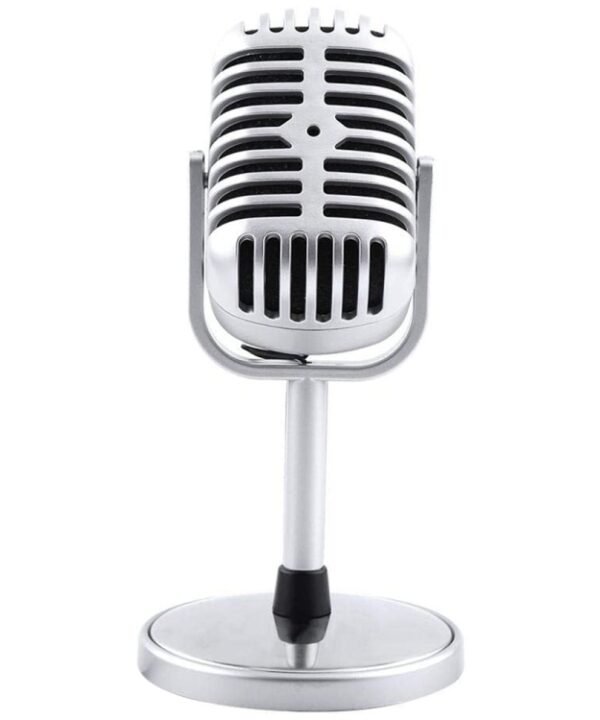 Plastic Classic Style 3.5mm Standing Microphone