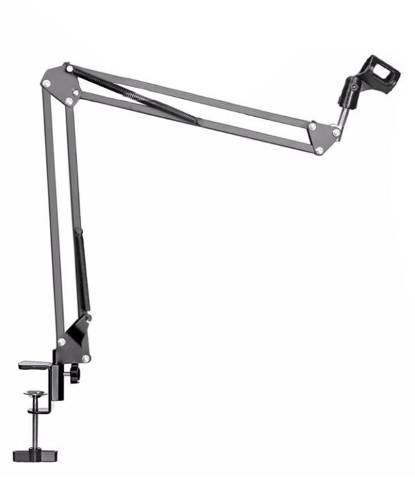 NB-35 Adjustable Table Mount Recording Microphone Suspension Arm Stand Clip Holder, For Studio Recording, Live Broadcast, Live Show, KTV, etc.(Black)