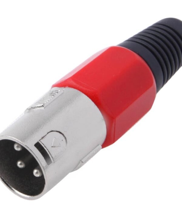 3 Pin XLR Male Plug Microphone Connector Adapter