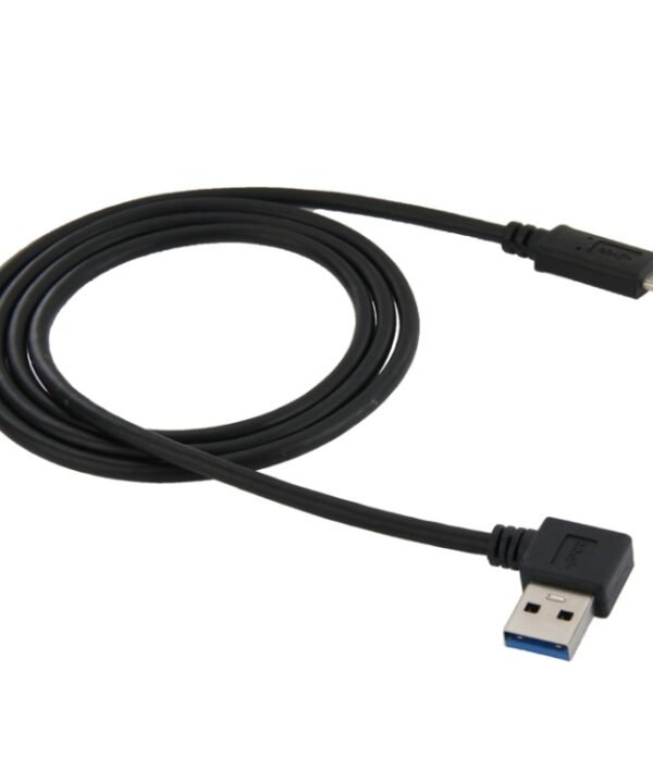 1m USB-C / Type-C 3.1 Male to USB 3.0 90 Degree Left Turn Adapter Cable