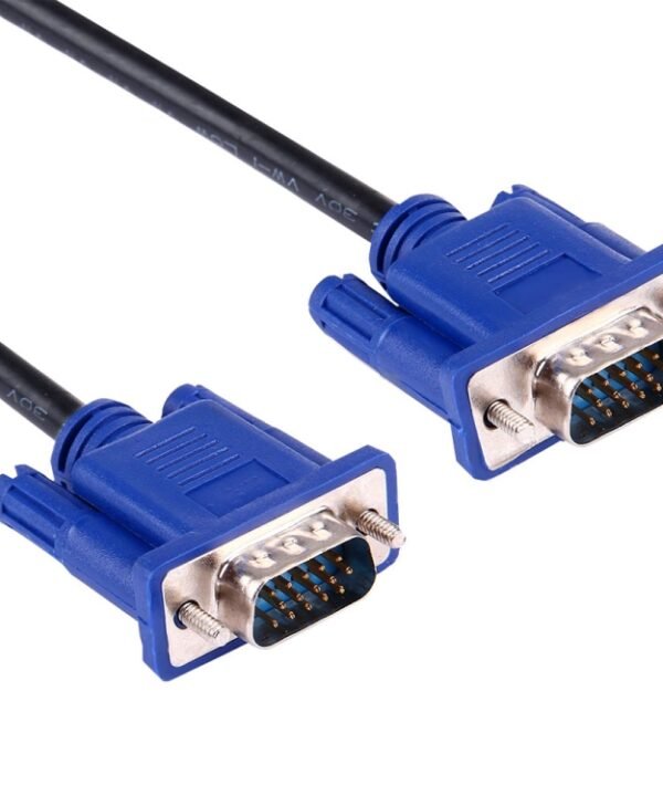 1.5m High Quality VGA 15 Pin Male to VGA 15 Pin Male Cable for LCD Monitor / Projector