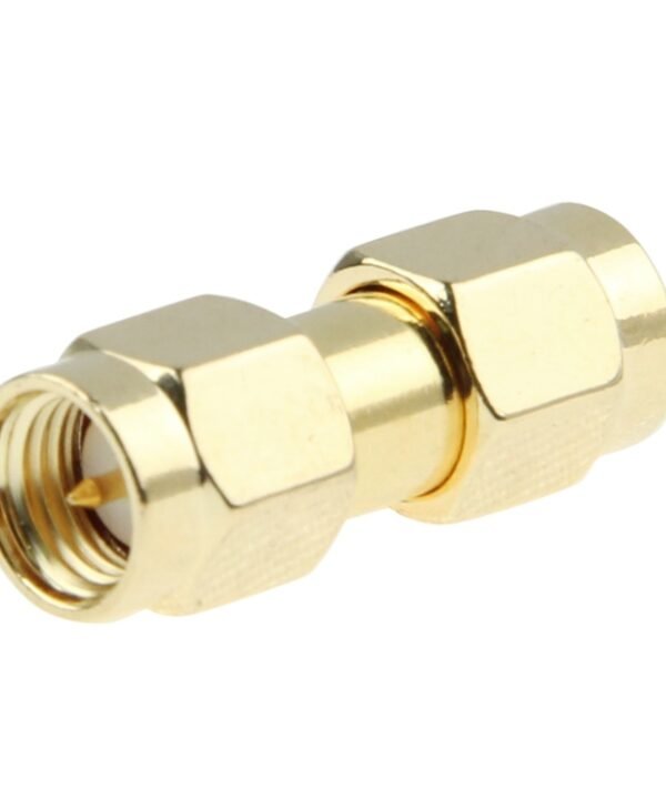 Gold Plated Male Adapter, SMA Male to Male, SMA Male to RP-SMA Male