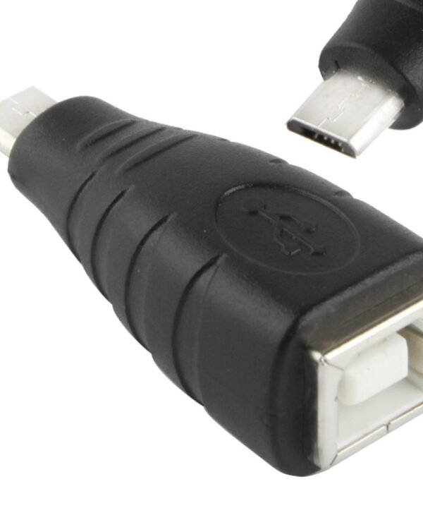 Micro USB Male to USB BF Adapter(Black)