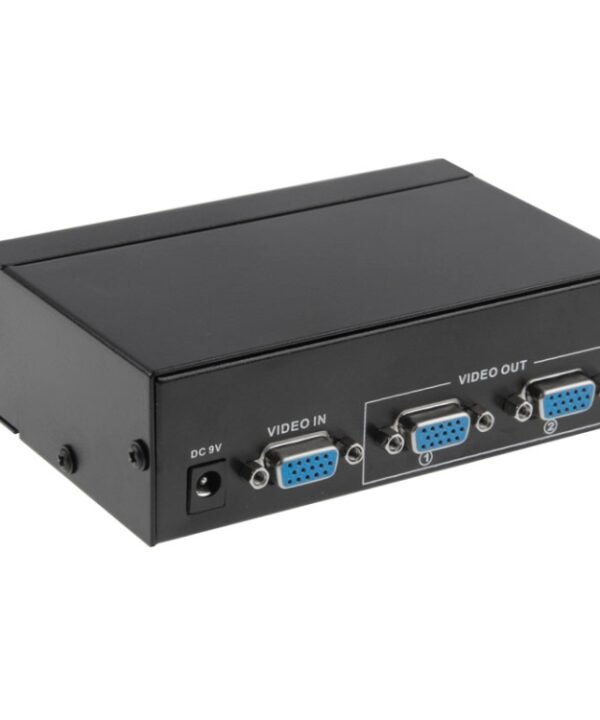 FJ-2502A 2 Port VGA Video Splitter High Resolution 1920 x 1440 Support 250MHz Video Bandwidth