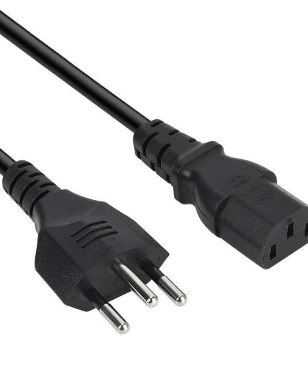 3 Prong Style Brazil AC Power Cord, Length: 1.2m ( OD5.5 )