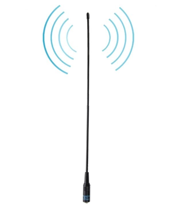 NAGOYA NA-771 144/430MHz Dual Band Flexible Spring Whip SMA-F Handheld Radio Antenna for Walkie Talkie, Antenna Length: 38cm