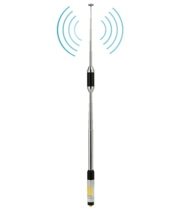 RH770 Dual Band 144/430MHz High Gain SMA-F Telescopic Handheld Radio Antenna for Walkie Talkie, Antenna Length: 93cm