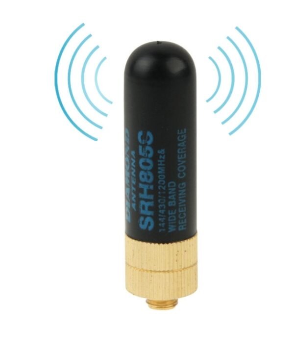 SRH805S Short SMA-F Perempuan VHF + UHF Dual Band Handheld Radio Antena, Antenna Length: 4.5cm