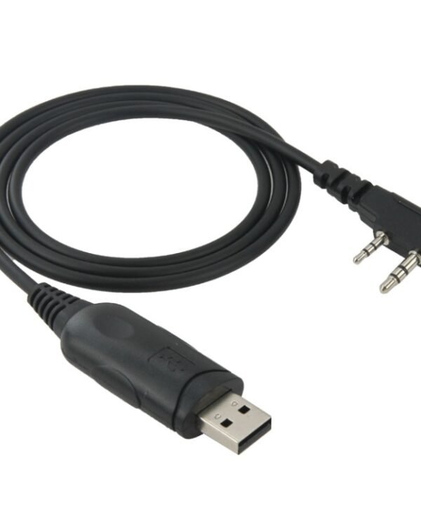 USB Program Cable Data Cable for Walkie Talkies, 3.5mm + 2.5mm Plug + USB 2.0