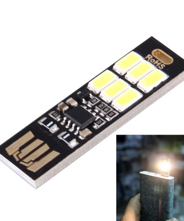 Portable Double Sided USB Touch Light, with 6 PCS LED