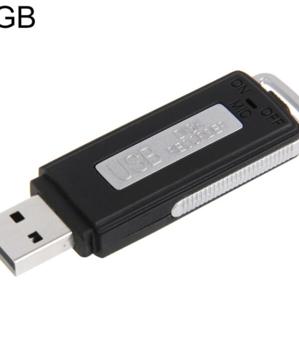 USB Voice Recorder + 8GB USB Flash Disk(Black)