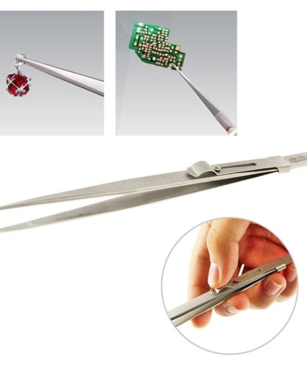 JAKEMY JM-T9-11 Adjustable Straight Tweezers, JM-T9-11