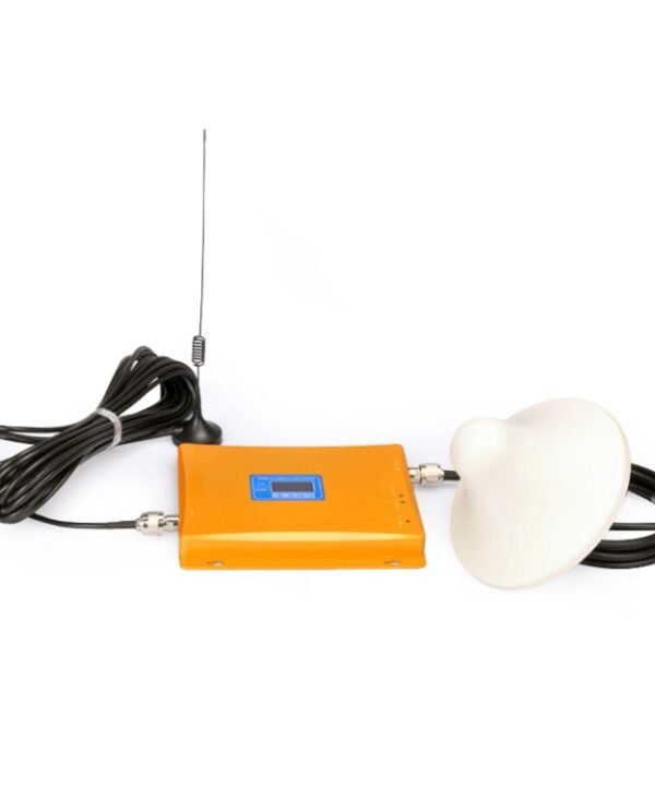 Mobile LED WCDMA 2100MHz & GSM 900MHz Signal Booster / Signal Repeater with Sucker Antenna(Gold)