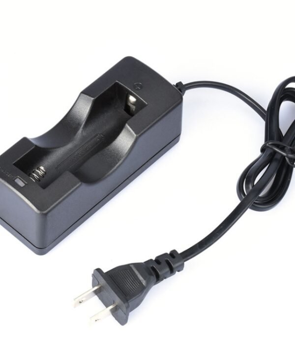 Battery Charger for 18650, Output: 4.2V/ 650mA, US Plug(Black)