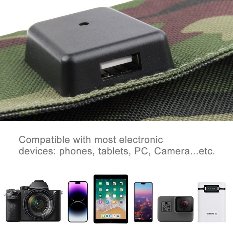 10W Portable Folding Solar Panel / Solar Charger Bag for Laptops / Mobile Phones - Image 5