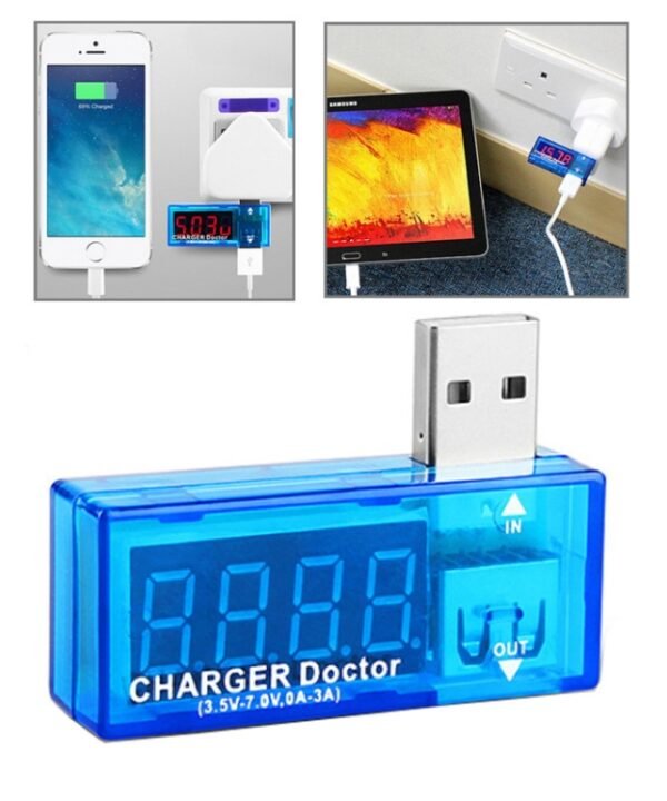 USB Voltage Charge Doctor / Current Tester for Mobile Phones / Tablets(Blue)