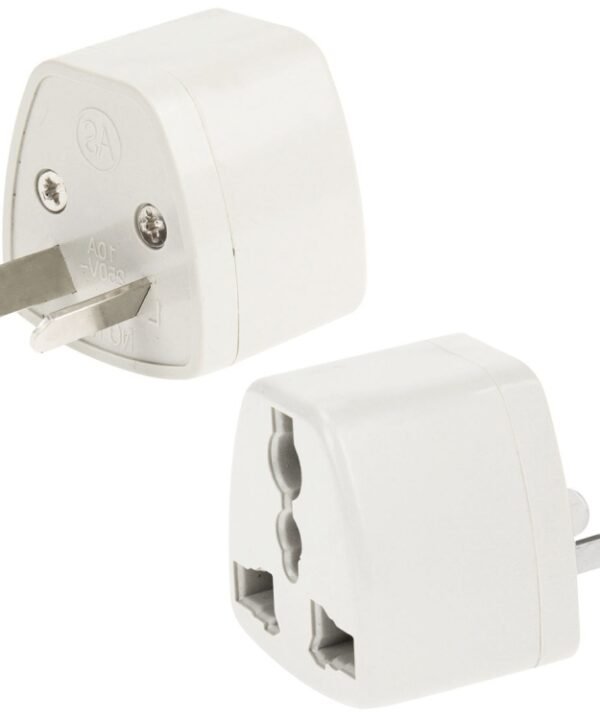 Plug Adapter, Travel Power Adaptor with AU Socket Plug(White)
