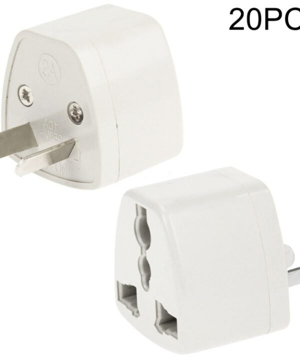 20 PCS Plug Adapter, Travel Power Adaptor with AU Socket Plug