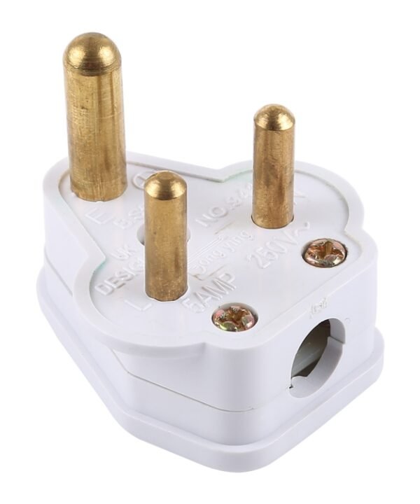 Power Plug Travel Power Adaptor, UK Plug(White)