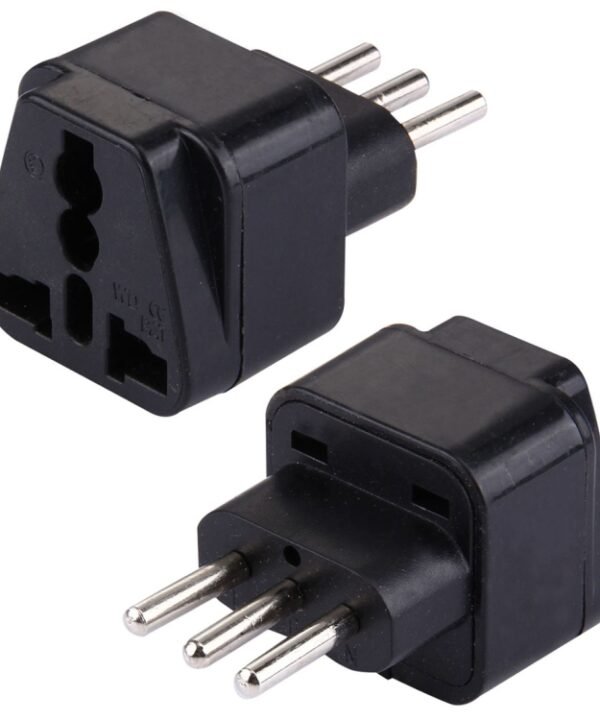Plug Adapter, Travel Power Adaptor with Italian Plug(Black)