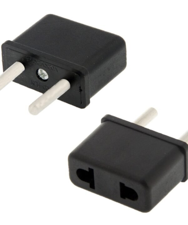 US / AU Plug to EU Plug AC Wall Universal Travel Power Socket Plug Adaptor(Black)